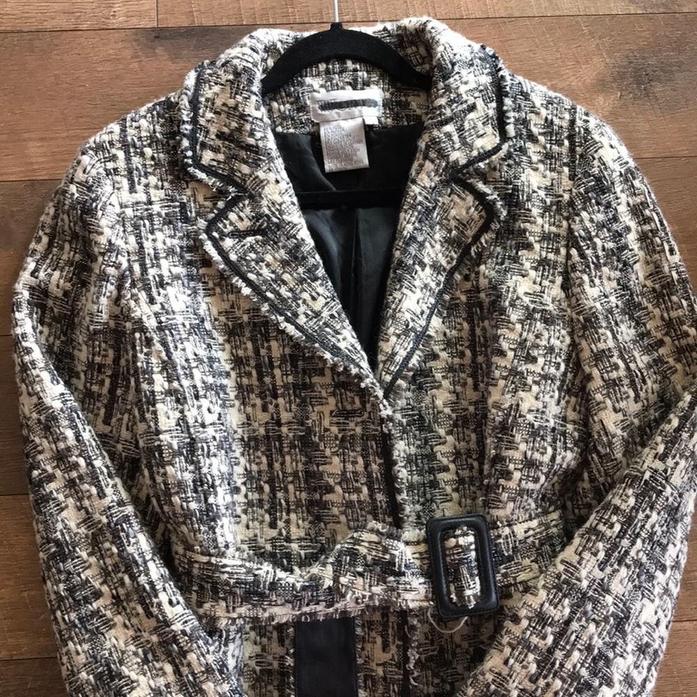 worth tweed wool peacoat Sz M - Picture 10 of 14